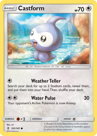 Castform - Guardians Rising #105/145