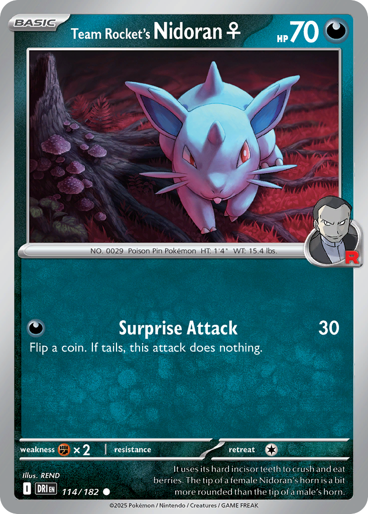 Team Rocket's Nidoran♀ - Destined Rivals #114/182