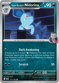 Team Rocket's Nidorina - Destined Rivals #115/182
