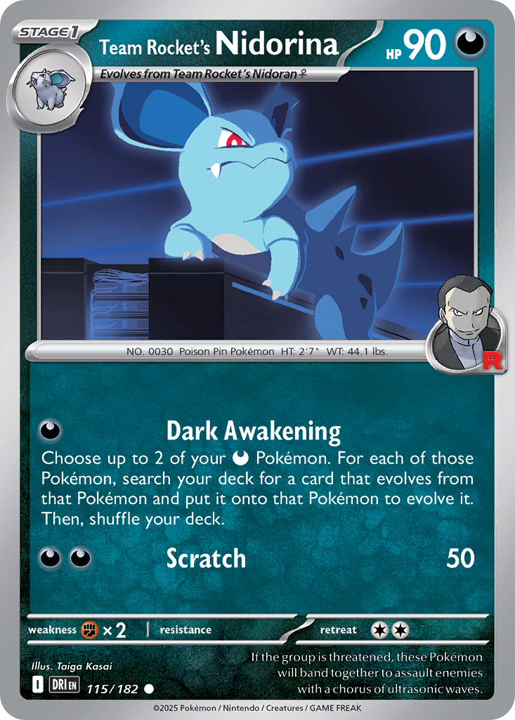 Team Rocket's Nidorina - Destined Rivals #115/182