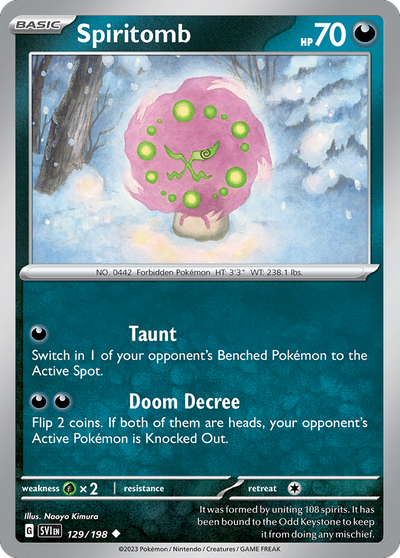 Spiritomb - Scarlet & Violet #129/198