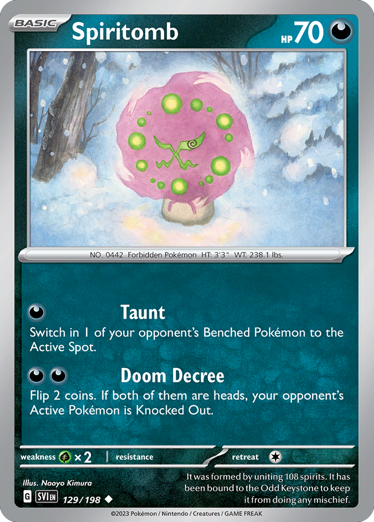 Spiritomb - Scarlet & Violet #129/198