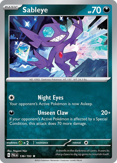 Sableye - Paldea Evolved #136/193