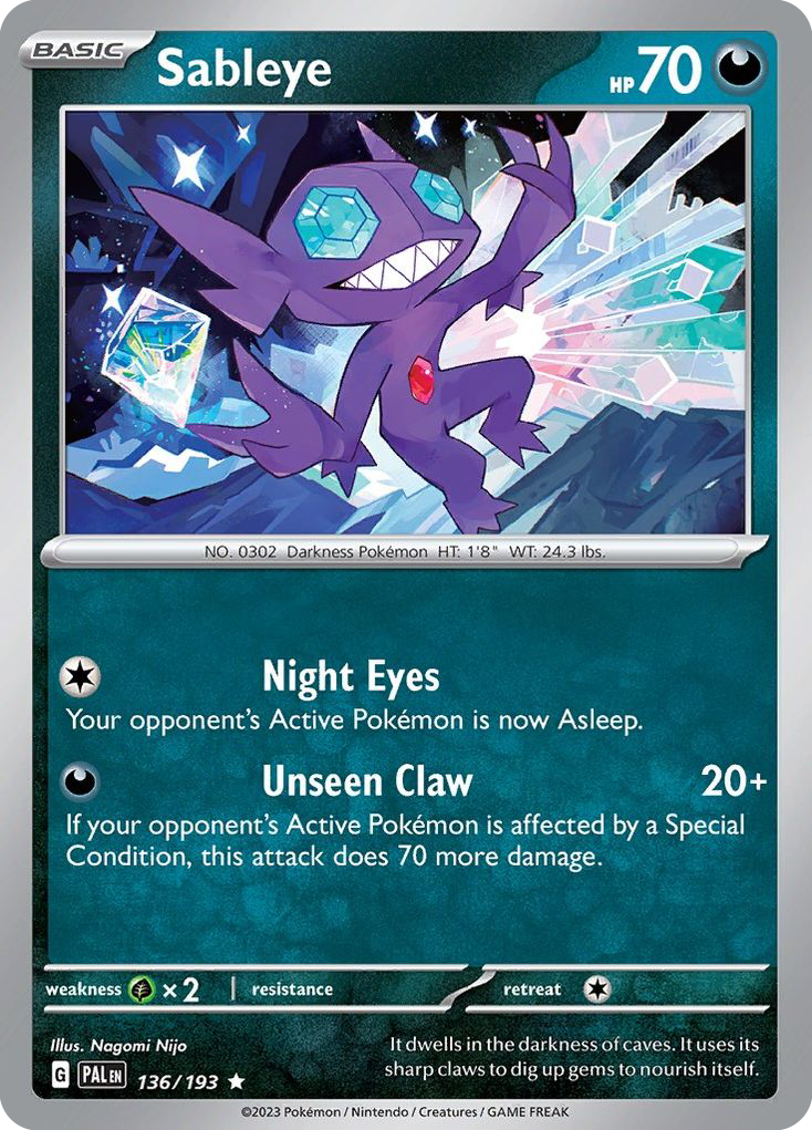 Sableye - Paldea Evolved #136/193
