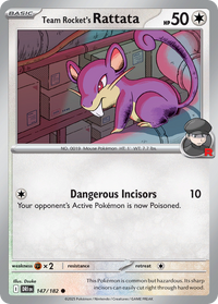 Team Rocket's Rattata - Destined Rivals #147/182