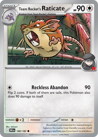 Team Rocket's Raticate - Destined Rivals #148/182
