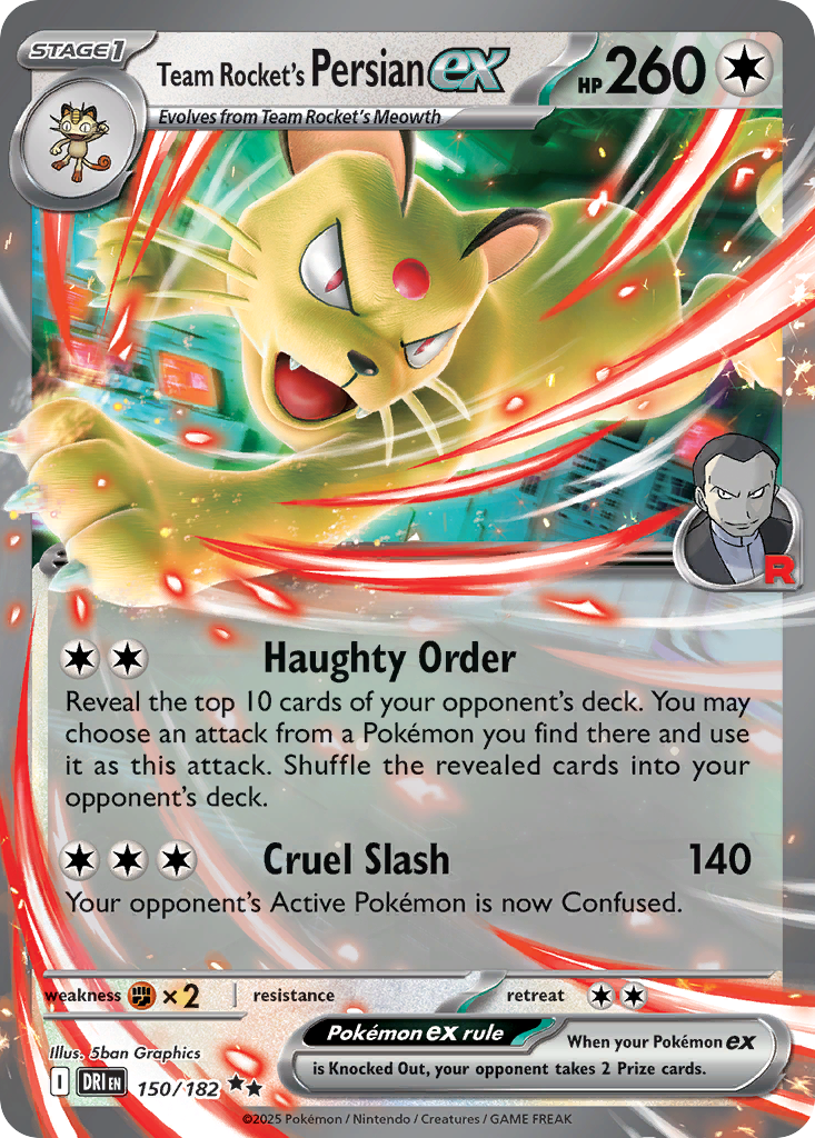 Team Rocket's Persian ex - Destined Rivals #150/182
