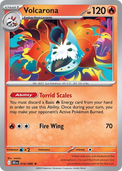 Volcarona - Black Bolt #016/086
