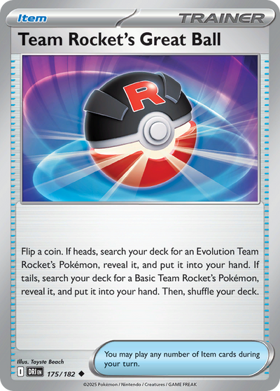 Team Rocket's Great Ball - Destined Rivals #175/182