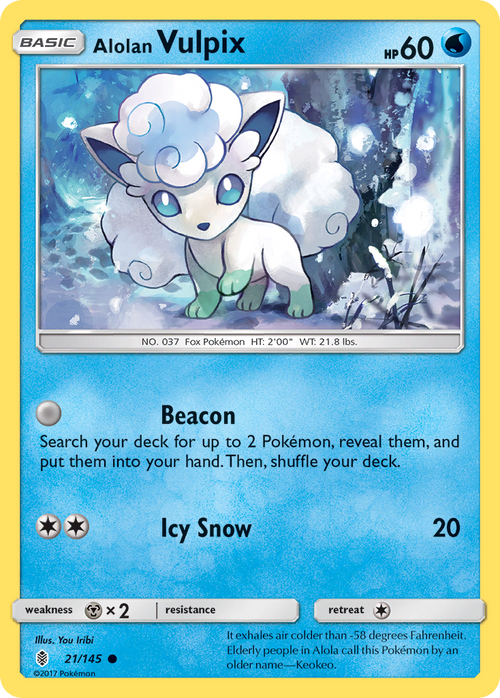 Alolan Vulpix - Guardians Rising #21/145