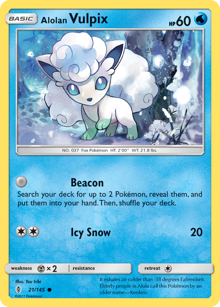 Alolan Vulpix - Guardians Rising #21/145