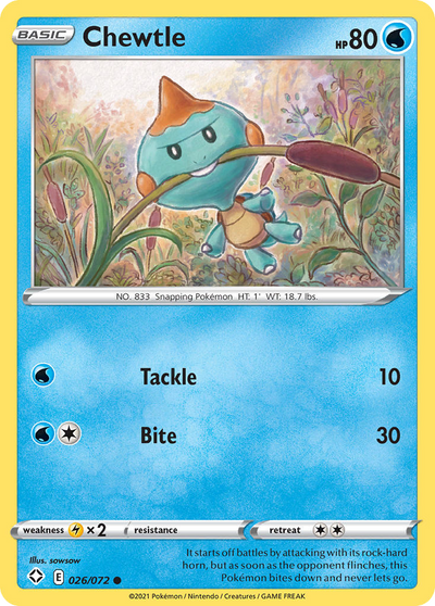 Chewtle - Shining Fates #026/072