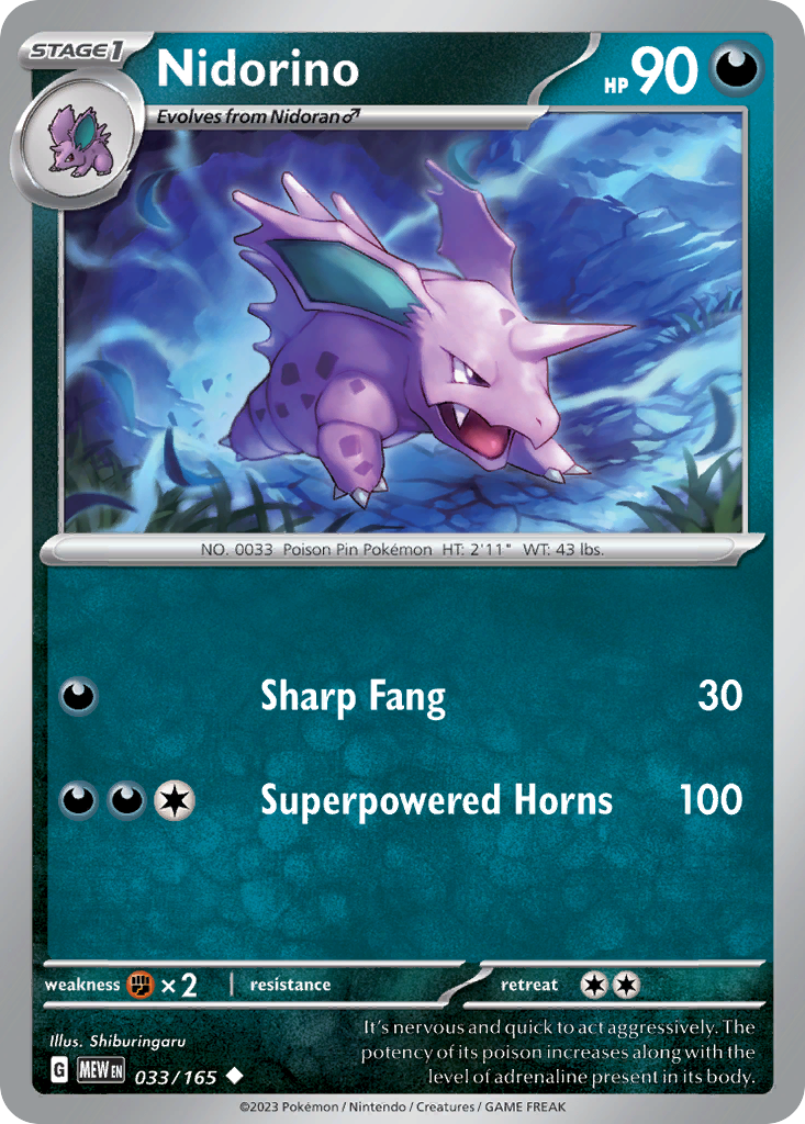 Nidorino - 151 #033/165