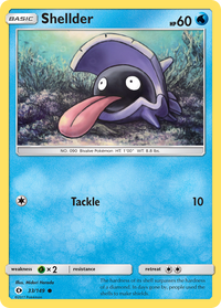 Shellder - Sun & Moon #33/149
