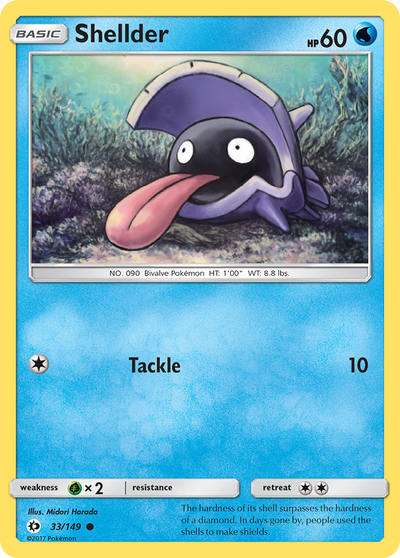 Shellder - Sun & Moon #33/149