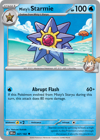 Misty's Starmie - Destined Rivals #047/182