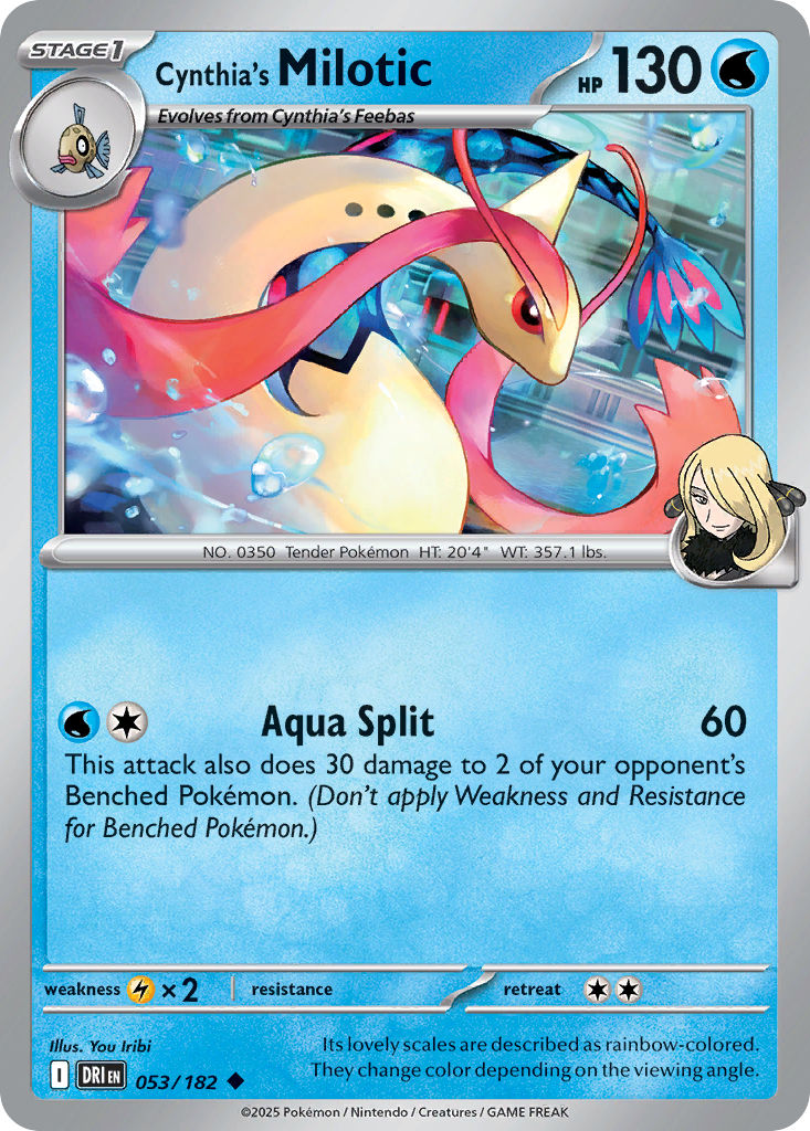 Cynthia's Milotic - Destined Rivals #053/182