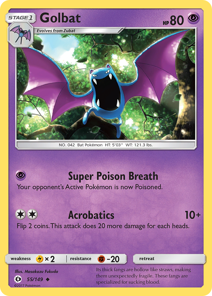 Golbat - Sun & Moon #55/149
