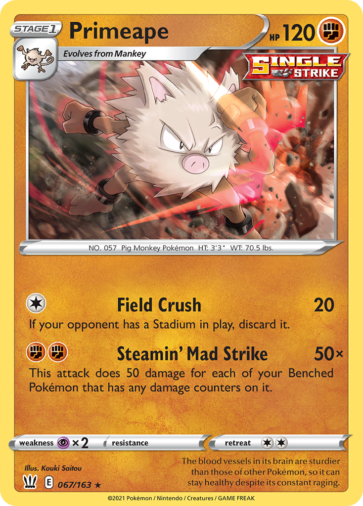 Primeape - swsh5 #067/163