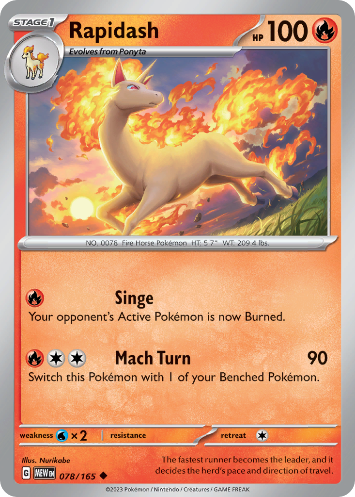 Rapidash - 151 #078/165