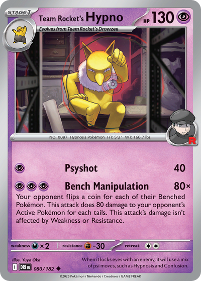 Team Rocket's Hypno - Destined Rivals #080/182