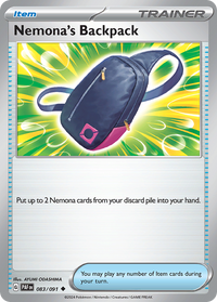 Nemona's Backpack - Paldean Fates #083/091