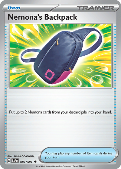 Nemona's Backpack - Paldean Fates #083/091