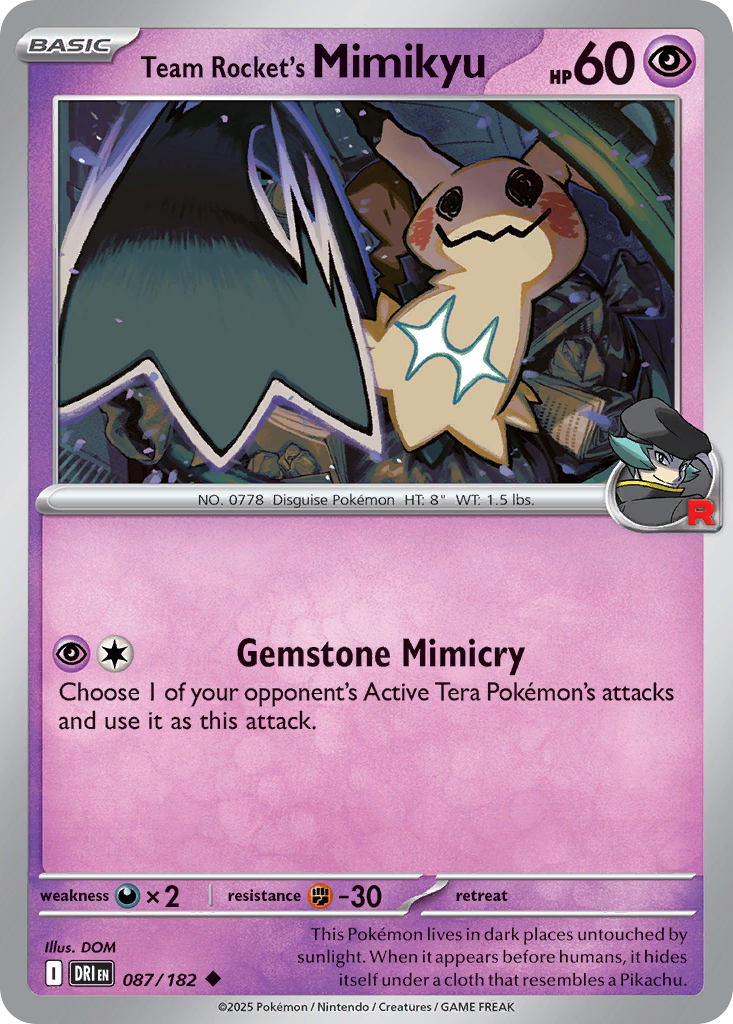 Team Rocket's Mimikyu - Destined Rivals #087/182