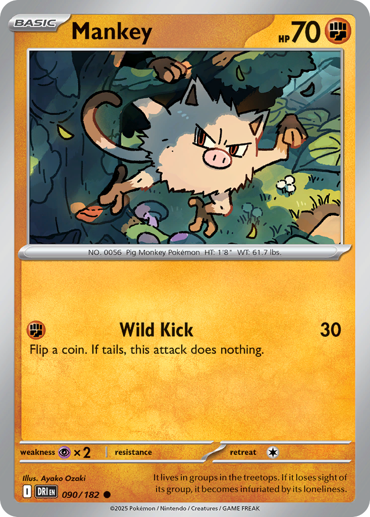 Mankey - Destined Rivals #090/182