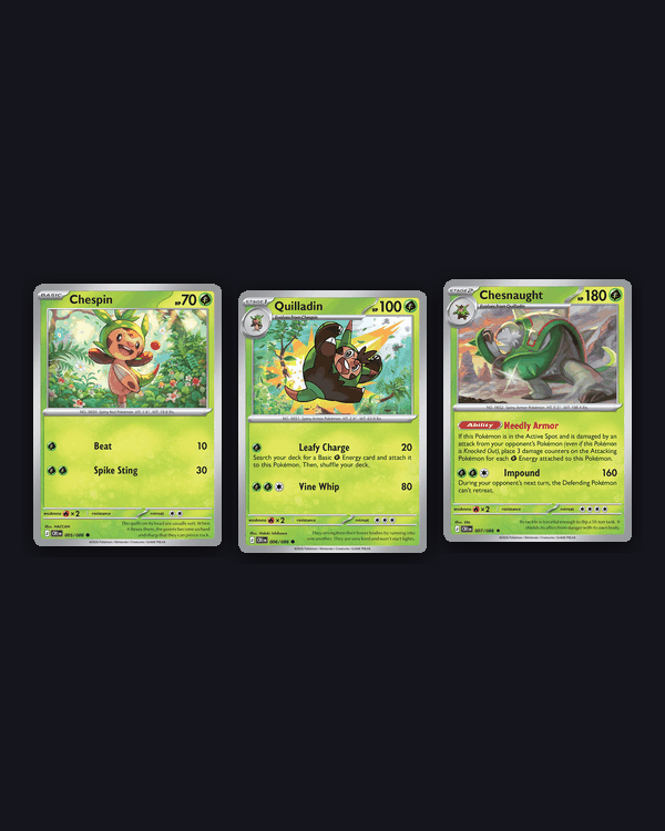 Chespin Evolution Line Bundle