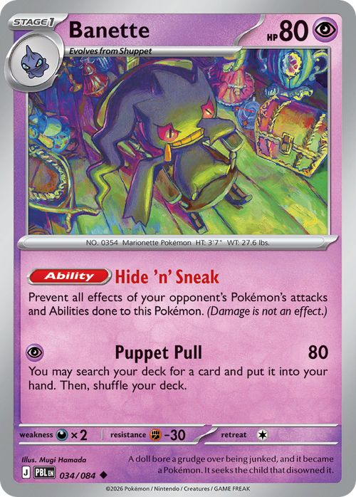 Banette - Pitch Black #034/084