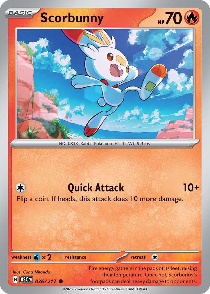 Scorbunny - Ascended Heroes #036/217