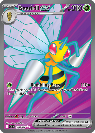 Beedrill ex - Chaos Rising #098/086
