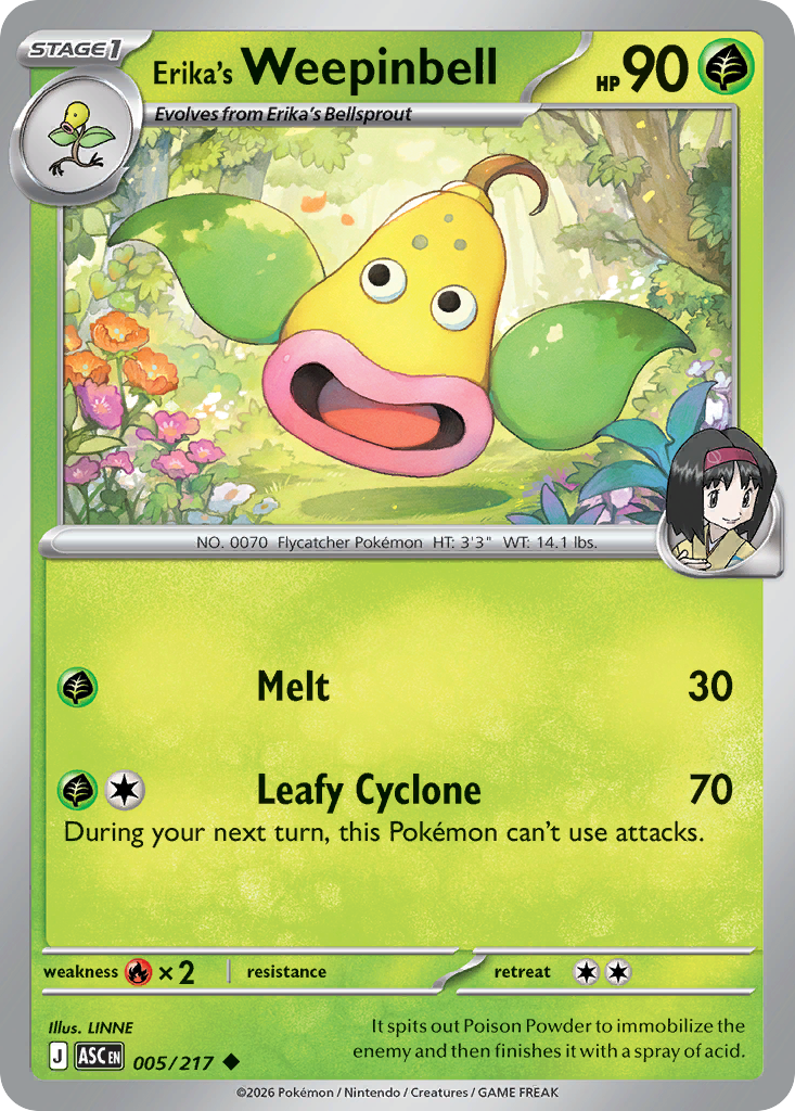 Erika's Weepinbell - Ascended Heroes #005/217