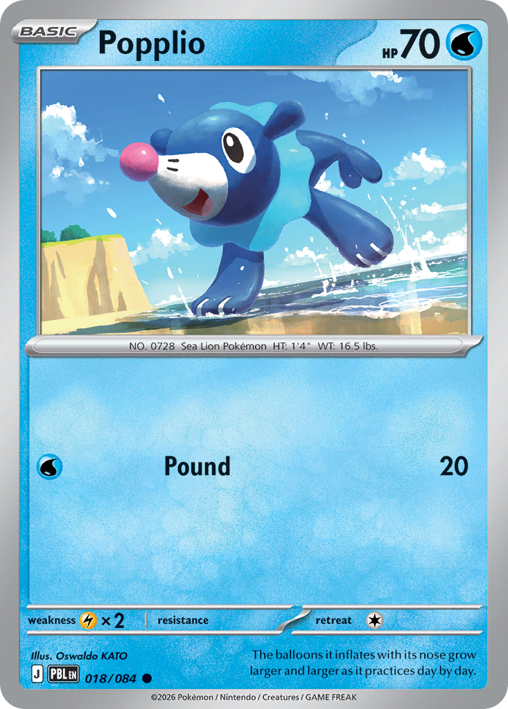 Popplio - Pitch Black #018/084