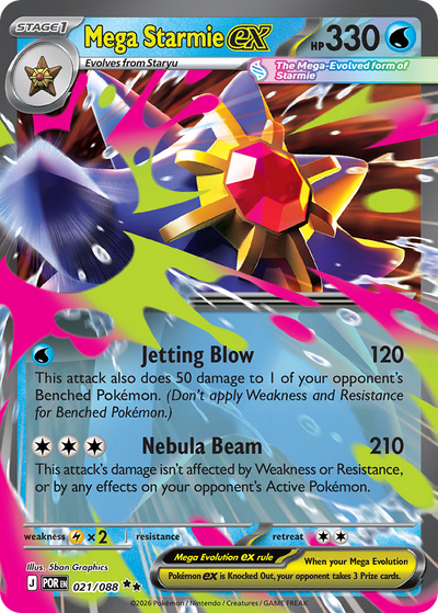 Mega Starmie ex - Perfect Order #021/088