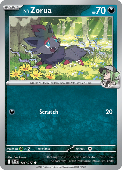 N's Zorua - Ascended Heroes #136/217