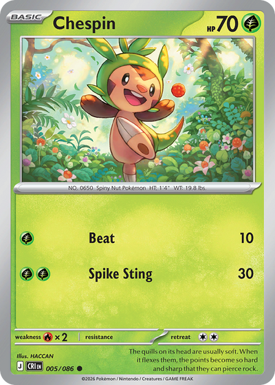 Chespin - Chaos Rising #005/086