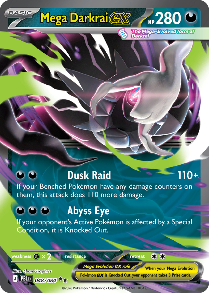 Mega Darkrai ex - Pitch Black #048/084