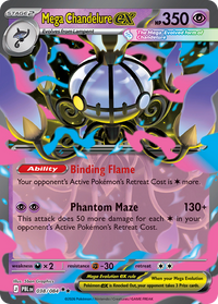 Mega Chandelure ex - Pitch Black #038/084
